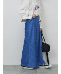 バイアスフリルカットスカート