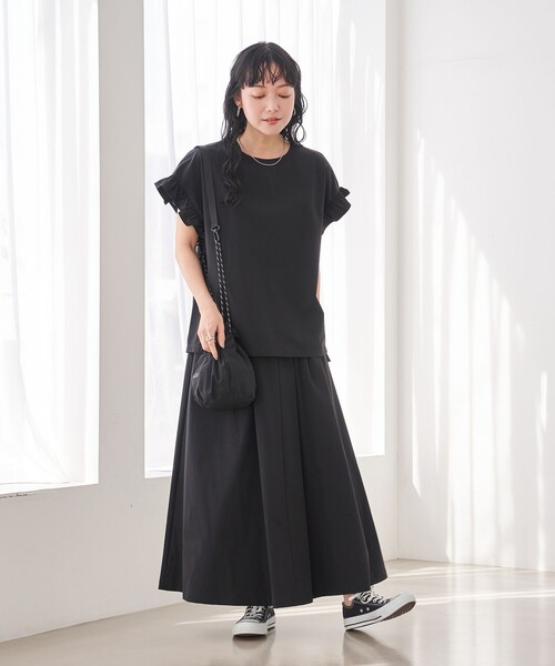 セール】【C.mt】ポーチ付きフリルTEE＆スカート（セットアップ