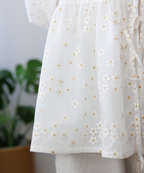 flower（フラワー）の「ブロッサムチュールブラウス（シャツ/ブラウス・レディース・ホワイト・FREE）」の8枚目の写真