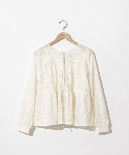 flower（フラワー）の「ブロッサムチュールブラウス（シャツ/ブラウス・レディース・ホワイト・FREE）」の10枚目の写真