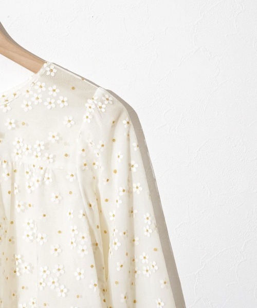 flower（フラワー）の「ブロッサムチュールブラウス（シャツ/ブラウス・レディース・ホワイト・FREE）」の14枚目の写真