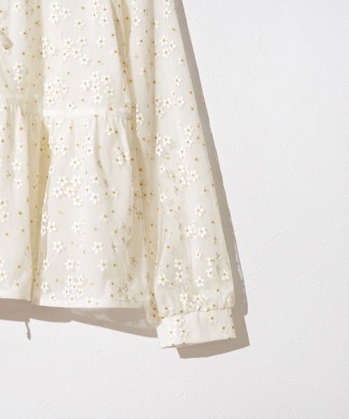 flower（フラワー）の「ブロッサムチュールブラウス（シャツ/ブラウス・レディース・ホワイト・FREE）」の15枚目の写真