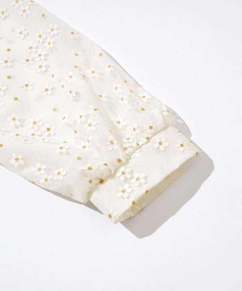 20%OFF】blossom tulle blouse～ﾌﾞﾛｯｻﾑﾁｭｰﾙﾌﾞﾗｳｽ | flower