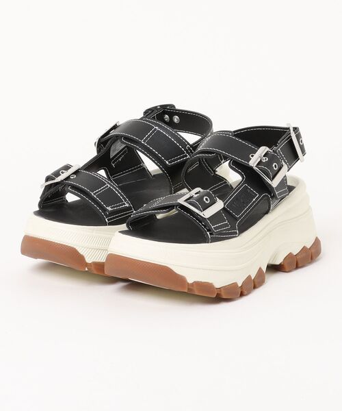 CONVERSE(コンバース)の「【CONVERSE/コンバース】オールスター トレックウェーブ サンダル/ALL STAR TREKWAVE SANDAL(サンダル・レディース・ホワイト/ブラック×ブラック/ブラック・4inch/5inch/6.5inch/7.5inch)」の2枚目の写真