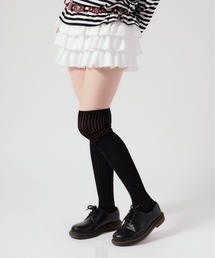 Chick | Basic High Socks / 韓国スタイル シンプルレディースハイソックス 無地(ソックス/靴下)