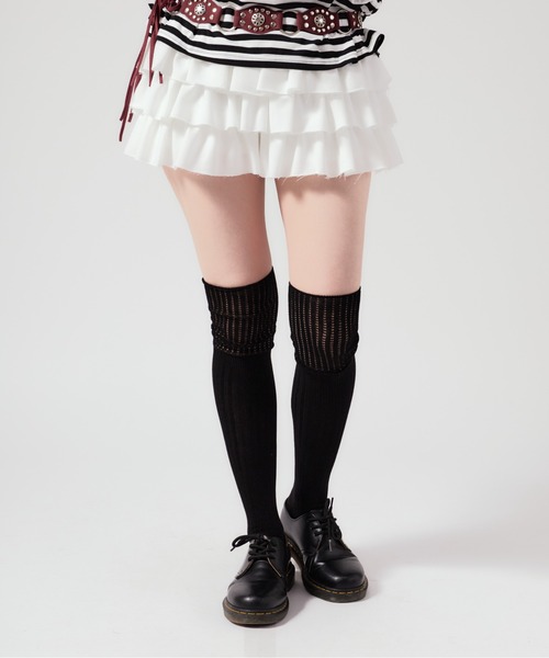 Chick（チック）の「Basic High Socks / 韓国スタイル シンプルレディースハイソックス 無地（ソックス/靴下・レディース・グレー/杢グレー/ブラック/ホワイト・FREE）」の15枚目の写真