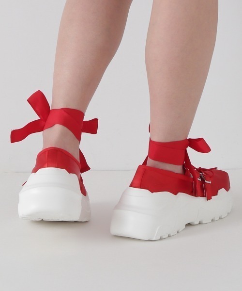 2025人気No.1の AKIKOAOKI/アキコアオキ/別注Giselle - Satin/RED（バレエ 靴