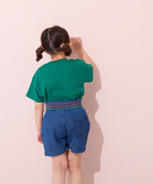 MARKEY'S(マーキーズ)の「デニムスモッキングキュロットパンツ(デニムパンツ・キッズ・ブルー/ライトブルー・80/90/100/110/120/130/140/150)」の15枚目の写真
