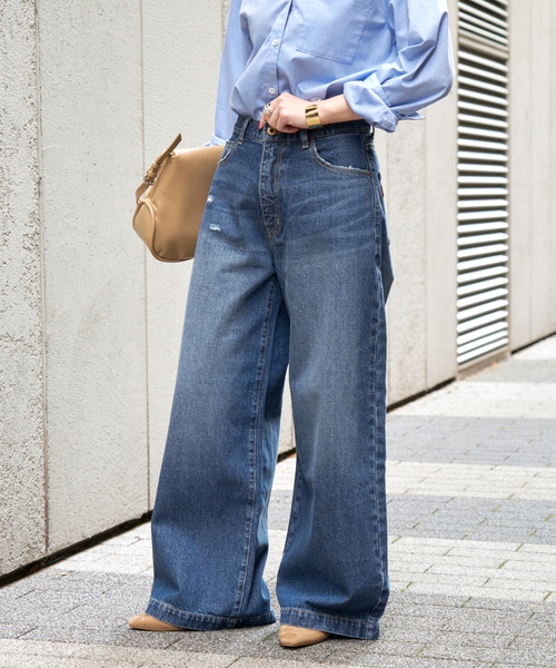 Spick & Span（スピックアンドスパン）の「《追加》5 1/2 BAGGY DENIM（デニムパンツ・レディース・サックスブルー/ブルー系その他・27/28/29/26）」の7枚目の写真