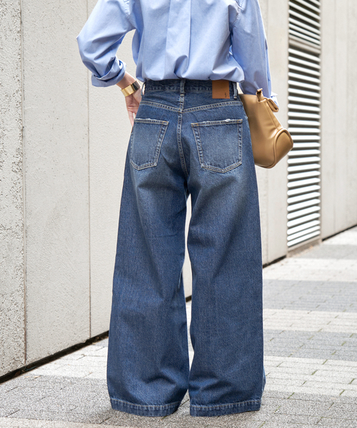 Spick & Span（スピックアンドスパン）の「《追加》5 1/2 BAGGY DENIM（デニムパンツ・レディース・サックスブルー/ブルー系その他・27/28/29/26）」の4枚目の写真