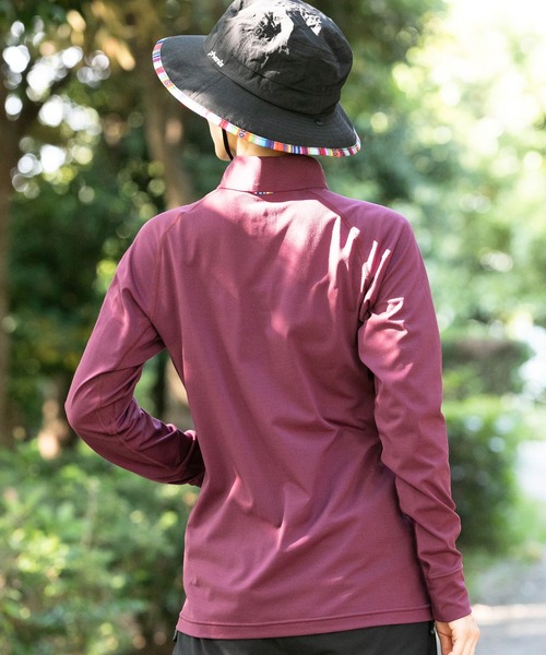phenix outdoor(フェニックスアウトドア)の「phenix OUTDOOR(フェニックスアウトドア) レディース ハーフジップ長袖Tシャツ ロングスリーブTシャツ (吸水速乾 / 通気性)(Tシャツ/カットソー・レディース・ピンク/ブルーグリーン/マジェンタ・XL/L/M/S)」の19枚目の写真