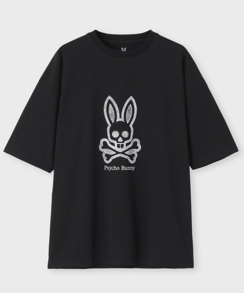 Psycho Bunny（サイコバニー）の「[WEB限定]ハンドライトロゴ  ワイドリラックス Tシャツ（Tシャツ/カットソー・メンズ・ブラック/ホワイト・SMALL/MEDIUM/LARGE/X-LARGE）」の10枚目の写真