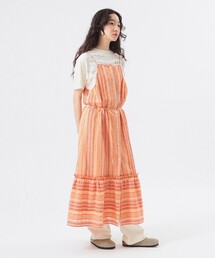 ストライプ キャミ ワンピース