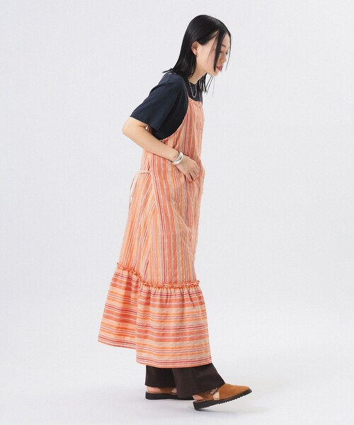 BEAMS BOY（ビームスボーイ）の「ストライプ キャミ ワンピース（ワンピース・レディース・ブルー/ピンク・ONESIZE）」の6枚目の写真