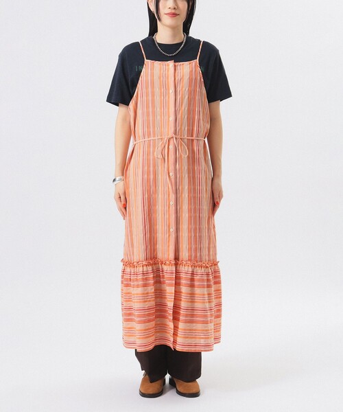 BEAMS BOY（ビームスボーイ）の「ストライプ キャミ ワンピース（ワンピース・レディース・ブルー/ピンク・ONESIZE）」の11枚目の写真