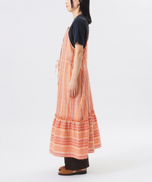 BEAMS BOY（ビームスボーイ）の「ストライプ キャミ ワンピース（ワンピース・レディース・ブルー/ピンク・ONESIZE）」の12枚目の写真