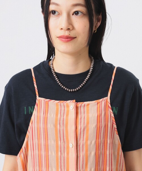 BEAMS BOY（ビームスボーイ）の「ストライプ キャミ ワンピース（ワンピース・レディース・ブルー/ピンク・ONESIZE）」の14枚目の写真