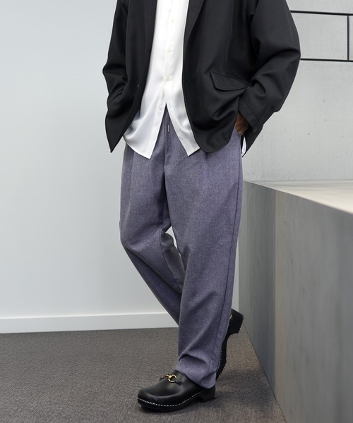 L'atelier(ラトリエ)の「イージー テーパード スラックス(スラックス・メンズ・ブラック/ブルー系/グレー系・LL/L/M)」の15枚目の写真