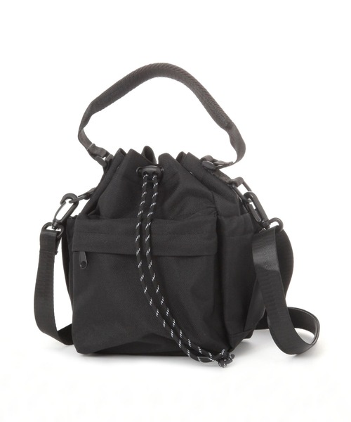 LAKOLE(ラコレ)の「ポケット巾着ショルダーバッグ / 290250(ショルダーバッグ・メンズ・カーキ/ブラック/ネイビー・FREE)」の4枚目の写真