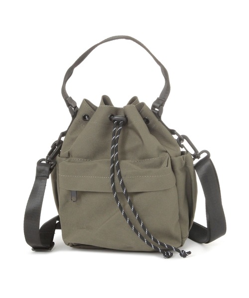 LAKOLE(ラコレ)の「ポケット巾着ショルダーバッグ / 290250(ショルダーバッグ・メンズ・カーキ/ブラック/ネイビー・FREE)」の5枚目の写真