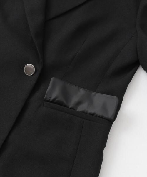 URBAN RESEARCH ROSSO WOMEN（アーバンリサーチ　ロッソ）の「リネンライクハーフスリーブジャケット（その他アウター・レディース・ベージュ/ブラック・FREE）」の18枚目の写真