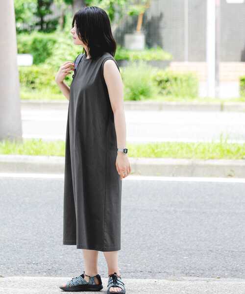 EKAL（エカル）の「『吸水速乾/UVカット』DRY OUT SLEEVLESS ONE-PIECE（ワンピース・レディース・ネイビー/チャコールグレー/アイボリー/ブラウン系その他・FREE）」の16枚目の写真