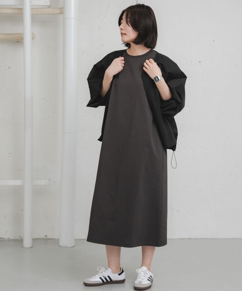 EKAL（エカル）の「『吸水速乾/UVカット』DRY OUT SLEEVLESS ONE-PIECE（ワンピース・レディース・ネイビー/チャコールグレー/アイボリー/ブラウン系その他・FREE）」の18枚目の写真