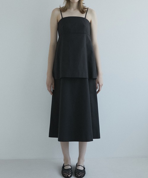 LE CIEL BLEU(ルシェルブルー)の「レイヤードビスチェドレス / Layered Bustier Dress(ワンピース・レディース・ブラック/ベージュ・38/36)」の5枚目の写真