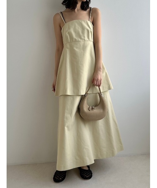 LE CIEL BLEU(ルシェルブルー)の「レイヤードビスチェドレス / Layered Bustier Dress(ワンピース・レディース・ブラック/ベージュ・38/36)」の16枚目の写真