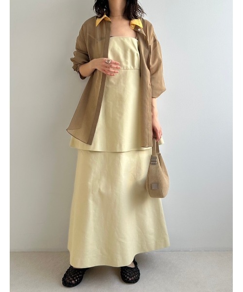 LE CIEL BLEU(ルシェルブルー)の「レイヤードビスチェドレス / Layered Bustier Dress(ワンピース・レディース・ブラック/ベージュ・38/36)」の17枚目の写真