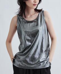 【再入荷】箔プリントタンクトップ