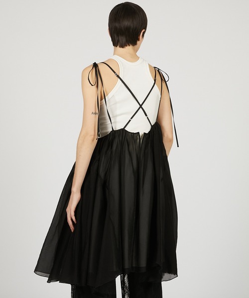 シアーボリュームキャミドレス / Sheer Volume Cami Dress