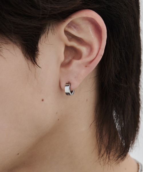 セール】【 金属アレルギー対応 】シンプルフープピアス