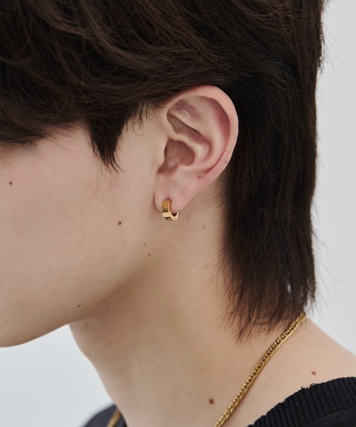 セール】【 金属アレルギー対応 】シンプルフープピアス