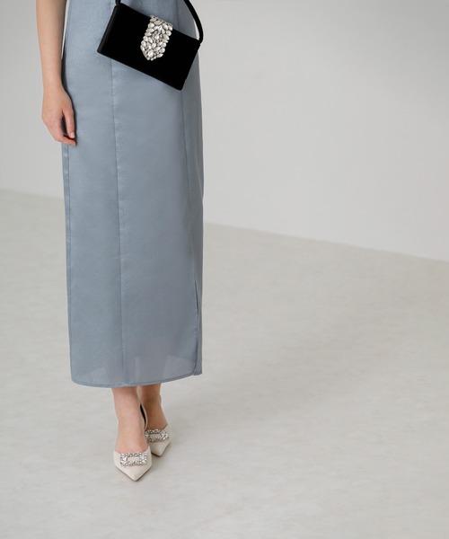 Leja(レジャ)の「【LEJA】チュールアシンメトリーティアードフリルIラインドレスワンピース2点セット美脚効果結婚式 パーティードレス 成人式 二次会 同窓会 お呼ばれ オケージョン 20代 30代(ドレス・レディース・ピンク/ブラック/ブルー・SMALL/MEDIUM)」の16枚目の写真