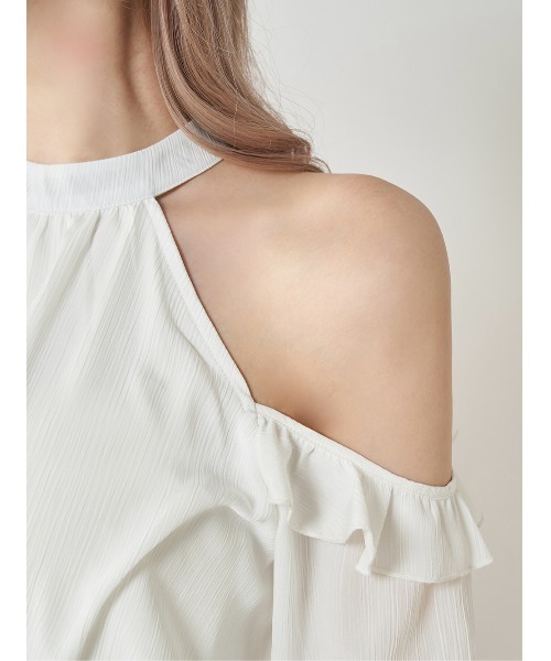 Darich（ダーリッチ）の「ボリュームシフォンミニワンピース（ワンピース・レディース・サックスブルー/ベージュ/ホワイト・FREE/FL）」の12枚目の写真