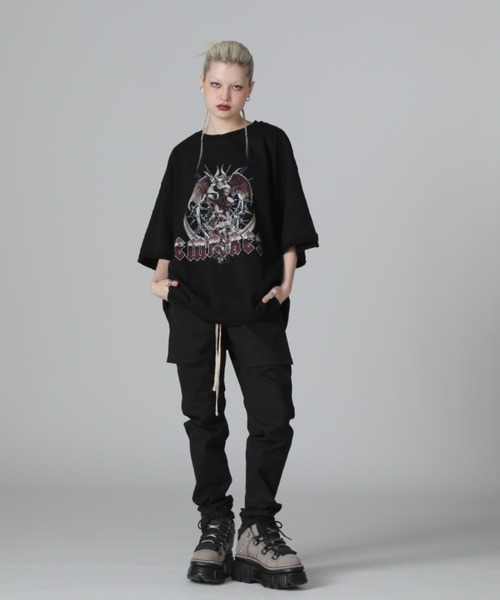 DankeSchon SWITCH S/S TEE EMPIRES Tシャツ ブラック DankeSchon/ダンケシェーン/SWITCH S/S TEE EMPIRE（Tシャツ