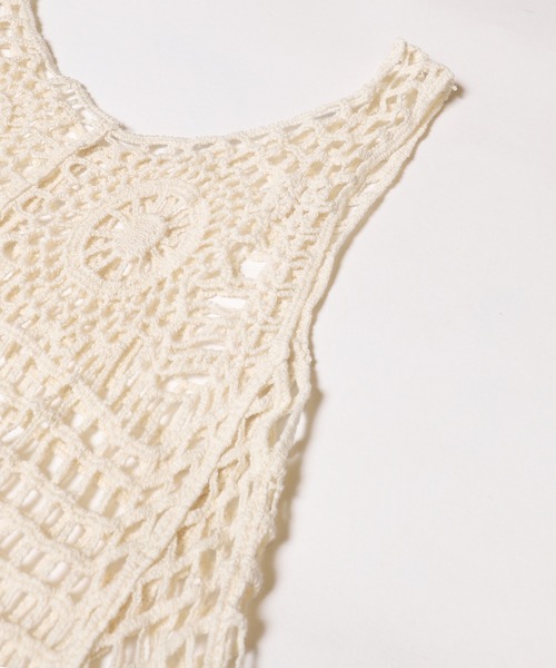 coca（coca）（コカ）の「キッズ 鍵あみレースタンクトップ（タンクトップ・キッズ・アイボリー・L/M/XL）」の11枚目の写真