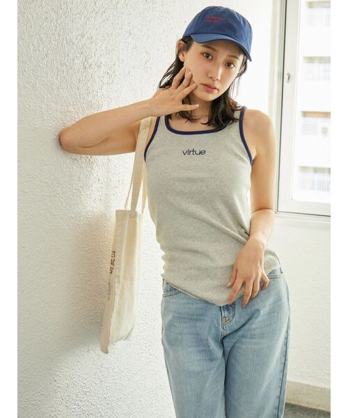 Ungrid（アングリッド）の「エンブロイダリーカラーロゴキャップ（キャップ・レディース・アイボリー/レッド/ネイビー・FREE）」の16枚目の写真