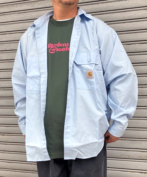 Carhartt WIP(カーハートダブリューアイピー)の「CARHARTT WIP / カーハート ダブリューアイピー L/S IRWIN SHIRT(シャツ/ブラウス・メンズ・ブルー/ピンク・LARGE/SMALL/MEDIUM)」の11枚目の写真