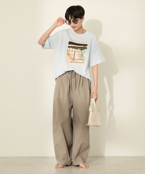 AMERICAN HOLIC(アメリカンホリック)の「フォトプリントTシャツ(Tシャツ/カットソー・レディース・オフホワイト/サックスブルー・L/M)」の15枚目の写真