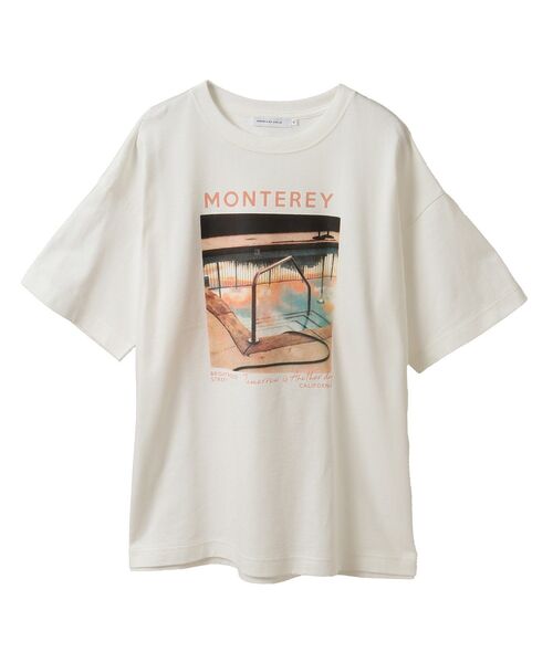 AMERICAN HOLIC(アメリカンホリック)の「フォトプリントTシャツ(Tシャツ/カットソー・レディース・オフホワイト/サックスブルー・L/M)」の18枚目の写真