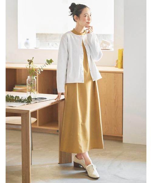 and myera(アンド マイラ)の「and myera 後ろリボンワンピース(ワンピース・レディース・イエロー・L/LL/M/S)」の6枚目の写真