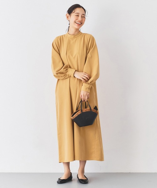 and myera(アンド マイラ)の「and myera 後ろリボンワンピース(ワンピース・レディース・イエロー・L/LL/M/S)」の7枚目の写真