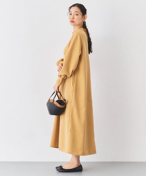 and myera(アンド マイラ)の「and myera 後ろリボンワンピース(ワンピース・レディース・イエロー・L/LL/M/S)」の8枚目の写真