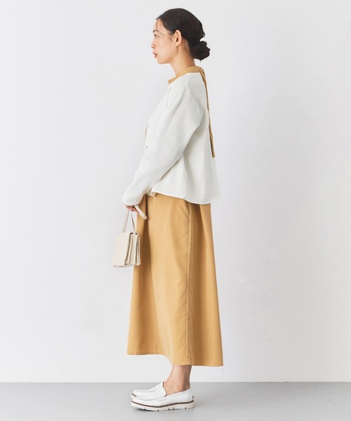 and myera(アンド マイラ)の「and myera 後ろリボンワンピース(ワンピース・レディース・イエロー・L/LL/M/S)」の11枚目の写真