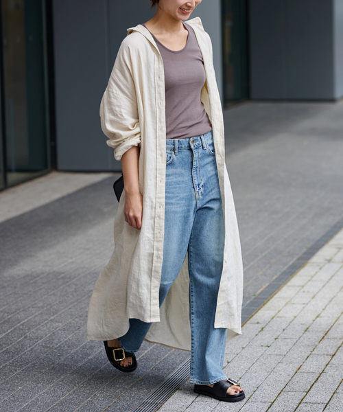FRAMeWORK（フレームワーク）の「PLAIN LINEN SHIRT ワンピース