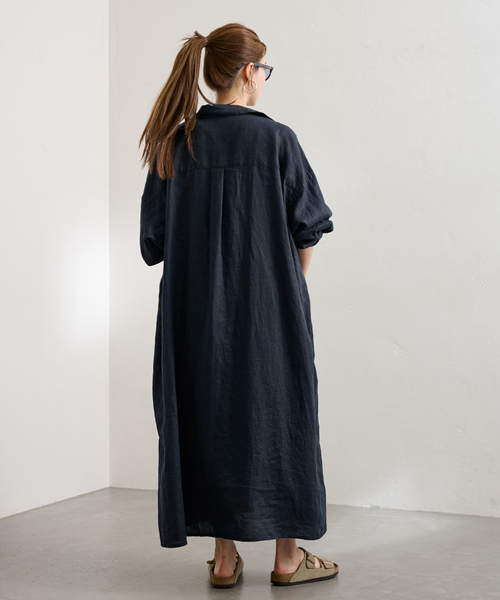 FRAMeWORK（フレームワーク）の「PLAIN LINEN SHIRT ワンピース