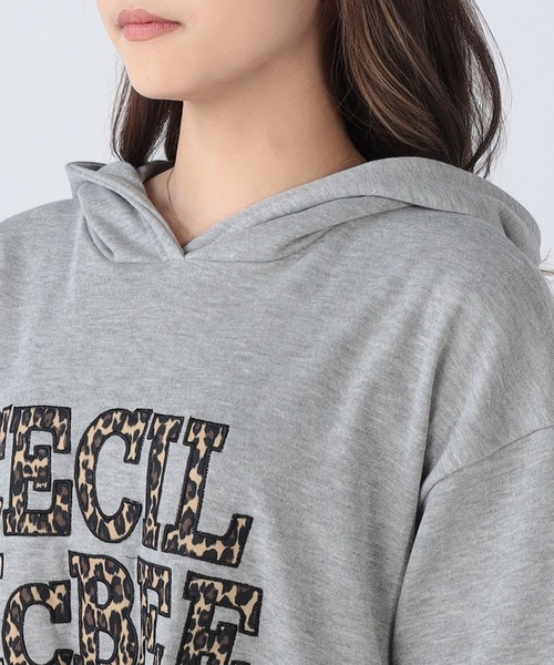 CECIL McBEE(セシルマクビー)の「ワッペンロゴパーカーワンピース(ワンピース・レディース・ブラック/グレー・MEDIUM/LARGE)」の6枚目の写真