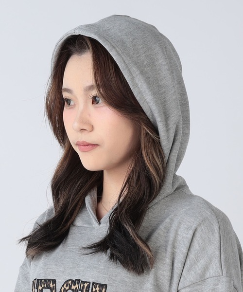 CECIL McBEE(セシルマクビー)の「ワッペンロゴパーカーワンピース(ワンピース・レディース・ブラック/グレー・MEDIUM/LARGE)」の5枚目の写真